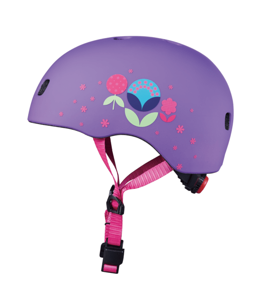 MICRO PC Helmet Floral Purple M (V2)