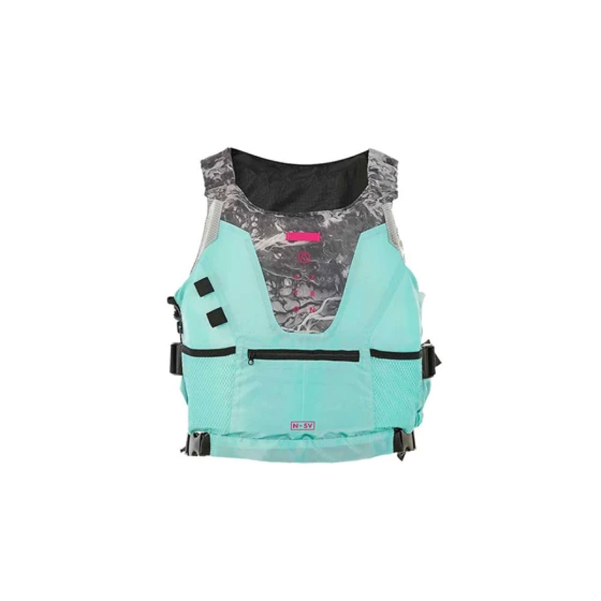 AZTRON NYLON SAFETY VEST AQUA-GREY